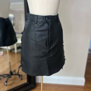Easy Riders Vintage Leather Skirt